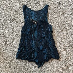 Express XS snake print tank, NWT.